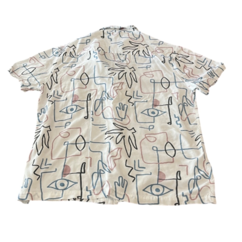 Level Ten Design Abstract Patterned Casual Button… - image 2